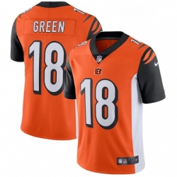 Youth Nike Cincinnati Bengals 18 AJ Green Elite Orange Alternate NFL Jersey