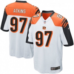 Youth Nike Cincinnati Bengals 97 Geno Atkins Game White NFL Jersey