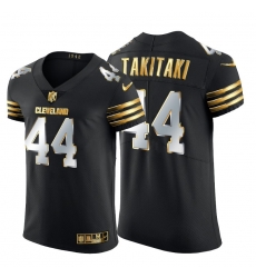 Cleveland Browns 44 Sione Takitaki Men Nike Black Edition Vapor Untouchable Elite NFL Jersey