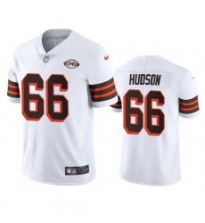 Cleveland Browns 66 James Hudson Nike 1946 Collection Alternate Vapor Limited NFL Jersey  White