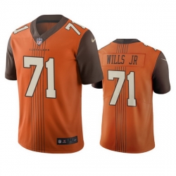 Cleveland Browns 71 Jedrick Wills Men Nike Brown City Edition Vapor Limited Jersey