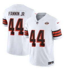 Men Cleveland Browns Harold Fannin Jr #44 White F U S E Stitched NFL Jersey Men Cleveland Browns Harold Fannin Jr #44 White F U S E Stitched NFL Jersey