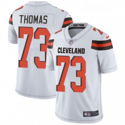 Mens Nike Cleveland Browns 73 Joe Thomas White Vapor Untouchable Limited Player NFL Jersey