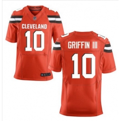 Nike Browns #10 Robert Griffin III Orange Alternate Mens Stitched NFL New Elite Jersey