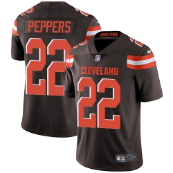 Nike Browns #22 Jabrill Peppers Brown Team Color Mens Stitched NFL Vapor Untouchable Limited Jersey