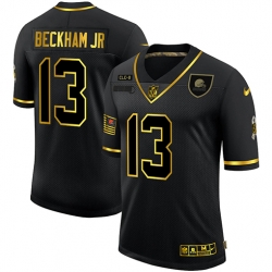 Nike Cleveland Browns 13 Odell Beckham Jr  Black Gold 2020 Salute To Service Limited Jersey