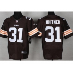 Nike Cleveland Browns 31 Donte Whitner Brown Elite NFL Jersey