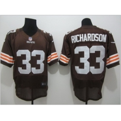 Nike Cleveland Browns 33 Trent Richardson brown Elite NFL Jersey