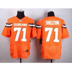 nike nfl jerseys cleveland browns 71 shelton orange[Elite][new style]