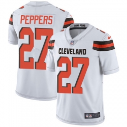 Nike Browns #27 Jabrill Peppers White Youth Stitched NFL Vapor Untouchable Limited Jersey