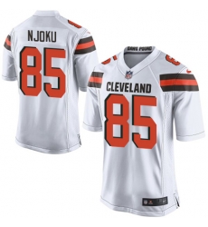 Nike Browns #85 David Njoku White Youth Stitched NFL New Elite Jersey