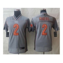 Nike Youth jerseys cleveland browns #2 manziel grey[Elite vapor]