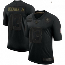 Youth Cleveland Browns 13 Odell Beckham Jr Black 2020 Salute To Service Limited Jersey