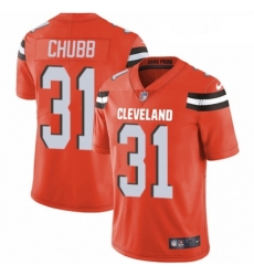 Youth Nike Cleveland Browns 31 Nick Chubb Orange Alternate Vapor Untouchable Elite Player NFL Jersey