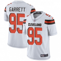 Youth Nike Cleveland Browns 95 Myles Garrett Elite White NFL Jersey