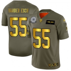 Cowboys 55 Leighton Vander Esch Camo Gold Men Stitched Football Limited 2019 Salute To Service Jersey