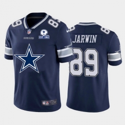 Dallas Cowboys 89 Blake Jarwin Navy Blue Men Nike Big Team Logo With Established In 1960 Patch Vapor Limited NFL Jersey