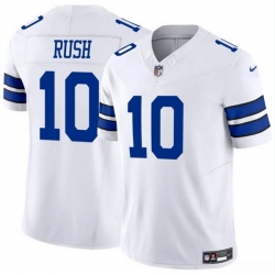 Men Dallas Cowboys 10 Cooper Rush White 2023 F U S E Vapor Untouchable Limited Stitched Football Jersey