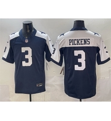 Men Dallas Cowboys 3 George pickens Navy F U S E Thanksgiving Vapor Limited Stitched Football Jersey Men Dallas Cowboys 3 George pickens Navy F U S E Thanksgiving Vapor Limited Stitched Football Jersey