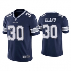 Men Dallas Cowboys 30 DaRon Bland Navy Vapor Limited Stitched Jersey