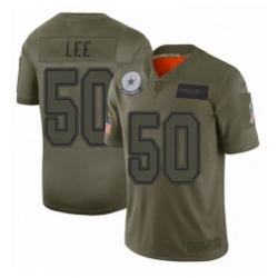 Men Dallas Cowboys 50 Sean Lee Limited Camo 2019 Salute to Service Football Jersey