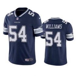 Men Dallas Cowboys 54 Sam Williams Navy Vapor Limited Stitched Jersey