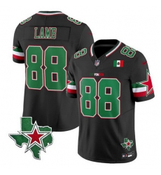 Men Dallas Cowboys 88 CeeDee Lamb 2024 Mexico Black F U S E  Stitched Football Jersey