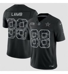 Men Dallas Cowboys  88 CeeDee Lamb Black F U S E  2026 Salute to Service Limited Stitched Football Jersey