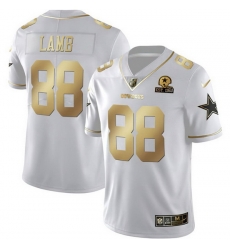 Men Dallas Cowboys 88 CeeDee Lamb White Gold With Established In 1960 Patch Vapor Limited Stitched Football Jersey