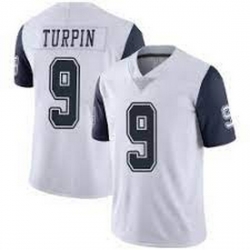 Men Dallas Cowboys 9 KaVontae Turpin White Rush Limited Jersey