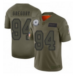 Men Dallas Cowboys 94 Randy Gregory Limited Camo 2019 Salute to Service Football Jersey