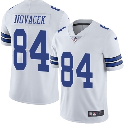 Men Nike Cowboys #84 Jay Novacek White Vapor Untouchable Limited Player NFL Jersey