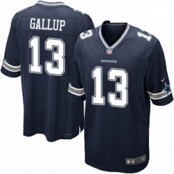 Mens Nike Dallas Cowboys 13 Michael Gallup Game Navy Blue Team Color NFL Jersey