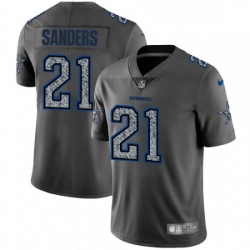 Mens Nike Dallas Cowboys 21 Deion Sanders Gray Static Vapor Untouchable Limited NFL Jersey