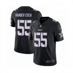 Mens Nike Dallas Cowboys 55 Leighton Vander Esch Limited Black Rush Impact NFL Jersey