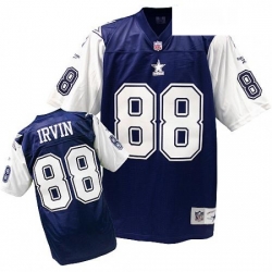 Mitchell And Ness Dallas Cowboys 88 Michael Irvin Authentic Navy BlueWhite Throwback NFL Jersey