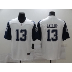 Nike Cowboys 13 Michael Gallup White Color Rush Limited Jersey