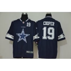 Nike Cowboys 19 Amari Cooper Navy Team Big Logo Number Vapor Untouchable Limited Jersey