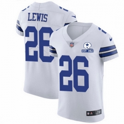 Nike Cowboys 26 Jourdan Lewis White Men Stitched With Established In 1960 Patch NFL New Elite Jersey