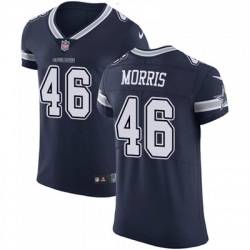 Nike Cowboys #46 Alfred Morris Navy Blue Team Color Mens Stitched NFL Vapor Untouchable Elite Jersey