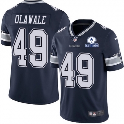 Nike Cowboys 49 Jamize Olawale Navy Blue Team Color Men Stitched With Established In 1960 Patch NFL Vapor Untouchable Limited Jersey