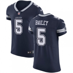 Nike Cowboys #5 Dan Bailey Navy Blue Team Color Mens Stitched NFL Vapor Untouchable Elite Jersey