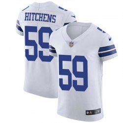 Nike Cowboys #59 Anthony Hitchens White Mens Stitched NFL Vapor Untouchable Elite Jersey