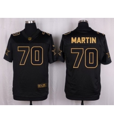 Nike Cowboys #70 Zack Martin Black Mens Stitched NFL Elite Pro Line Gold Collection Jersey
