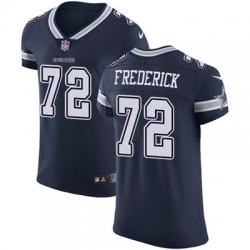 Nike Cowboys #72 Travis Frederick Navy Blue Team Color Mens Stitched NFL Vapor Untouchable Elite Jersey