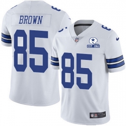 Nike Cowboys 85 Noah Brown White Men Stitched With Established In 1960 Patch NFL Vapor Untouchable Limited Jersey