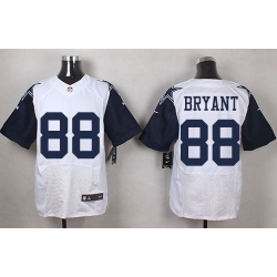 Nike Cowboys #88 Dez Bryant White Mens Stitched NFL Elite Rush Jerseys