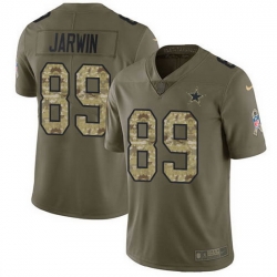 Nike Cowboys 89 Blake Jarwin Olive Camo Men Stitched NFL Limited 2017 Salute To Service Jersey