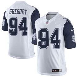 Nike Cowboys #94 Randy Gregory White Mens Stitched NFL Limited Rush Jerseys