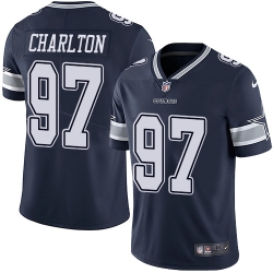 Nike Cowboys #97 Taco Charlton Navy Blue Team Color Mens Stitched NFL Vapor Untouchable Limited Jersey